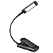 AMIR Mini Book Light, 4 LED Reading Light, Flexible Clip on Light, USB Rechargeable with Eye Care 2-Level Brightness & Soft Padded Clamp, Portable for Reading in Bed, Desk, Laptop, Reader, Kids