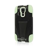 Empire MPERO IMPACT X Series Silicone Polycarbonate Hybrid Kickstand Case for Kyocera Hydro Icon / Hydro LIfe- Glow in the Dark Green