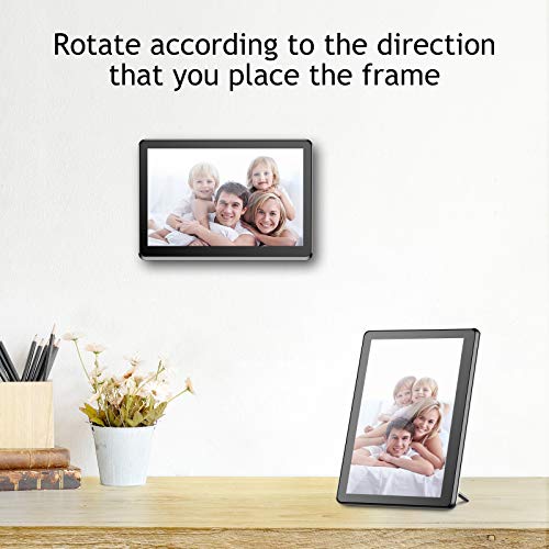 WiFi Digital Photo Frame 10 Inch Touch Screen, Smart HD Display, 8GB Storage, Picture Frame