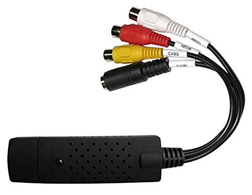 Jancane USB 2.0 Audio/Video Converter – Digitize and Edit Video from Any Analog Source Including VCR, VHS, DVD