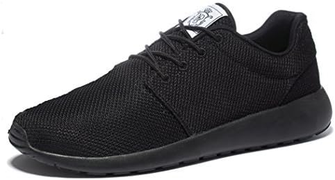 Wei Men's Breathable Running Shoes,Walk,Beach Aqua,Outdoor,Water,Rainy,Exercise,Drive,Athletic Sneakers EU37 All Black