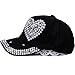 Raylans Adjustable Women Men Bling Rhinestone Denim Baseball Cap Hat (7#)