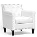 Baxton Studio Thalassa Modern Arm Chair, White