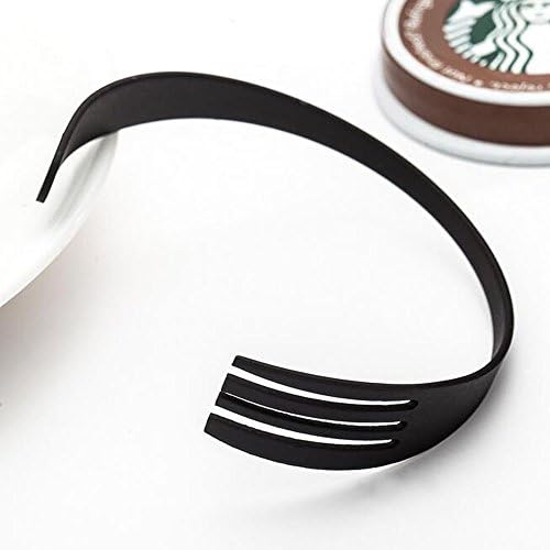 black - Woman Fashion Open Cuff Bangle Alloy Knives And Forks Wristband Bracelet Jewelry