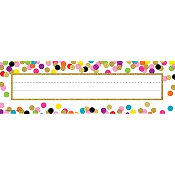 Confetti Name Plates