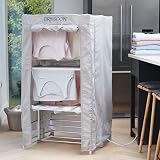 drysoon Deluxe 3-Tier Heated Airer Cover - Speeds Drying Process view 3