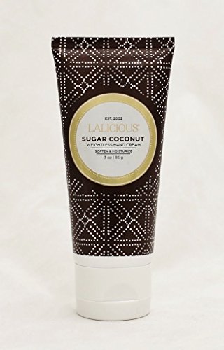 LALICIOUS Sugar Coconut Weightless Hand Cream, 85g/3oz