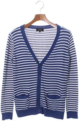 Amazon A P C アーペーセー カーディガン メンズ 青x白 ボーダー 0929 Xs 中古 カーディガン 通販