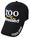 Too Blessed to Be Stressed - I Love Jesus Hat - Religious Baseball Cap (Black)