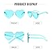 Heart Shape Rimless sunglasses Festival Party Glasses