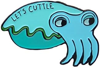 Mark Poulin Soft Enamel Pin, Cuttlefish