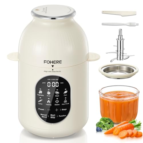 Nutri Ease All Steps Multifunctional Baby Food Processor with 3 Programs, One Step Steamer, Self-Cleaning, Auto Cooking & Mixing, Healthy Home Baby Feeding, BPA Free