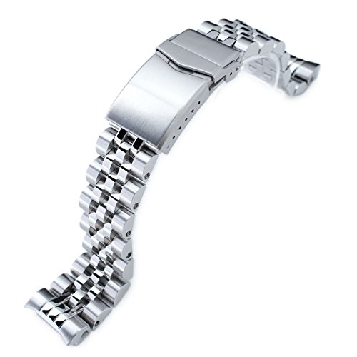 20mm Angus Jubilee Watch Bracelet for Seiko MM300 SBDX001, Brushed/Polished, V-Clasp