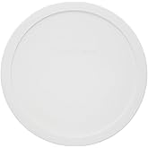 CorningWare F-5-PC (1.5Qt) French White Round Plastic Lid | BPA-Free Material | Non-Porous Surface | Stain Odor Resistant | Easy Press-On Design