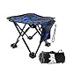 FantasyBear Small Folding Chair,Portable Lightweight Waterproof 600D Oxford Outdoor Folding Chair for Camping Fishing Travel Hiking Picnic Beach Quickly Fold Chair Stool (Blue)