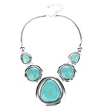 TS Ethnic Wind Turquoise Pendant Necklace