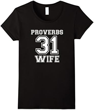 Women's Proverbs 31 Wife Shirt Inspiration Religious Christian Shirt Medium Black
