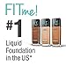 Maybelline Fit Me Matte + Poreless Liquid Foundation Makeup, Porcelain, 2 COUNT Oil-Free Foundation