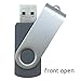 Enfain 10 X 8GB USB Flash Drive 2.0 for Promotional Giveaways, Software Distribution, Marketing Presentations, Catalog Distribution, Music, Movie, Entertainment Distribution, Educational Data, Gray