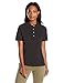 Hanes womens X-Temp Performance Polo Shirt,Black,Large