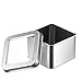 Pangda Empty 4-Ounce Capacity Clear Top Square Silver Metal Tins Great for Gifts,and Treasures (20 Pack)
