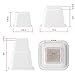 Define Essentials Heavy Duty Multi Height Bed Risers and Bed Lifts - Adjustable to 8, 5 or 3 Inch Heights (White)