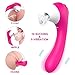 Clitoral Sucking Dildo Vibrator, Waterproof G-Spot Clit Massager for Female with 10 Suction & 9 Vibration, Rechargeable Nipple Stimulator Adult Sex Toys for Women and Couples (Pink)