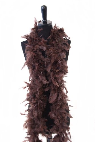 WGI 6' Adult Feather Boa, Brown