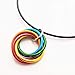 Custom Mobii Necklace (Medium): Infinity Fidget Jewelry Pendant Forever Spiral Mobius Pick your own Colors