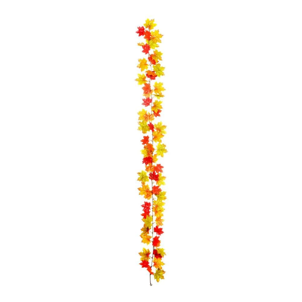Sincere Floral Artificial Maple Leaf Garland - Orange x 175cm