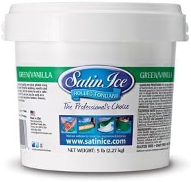 Satin Ice Vanilla Fondant Green 2 lb by SATIN FINE FOODS