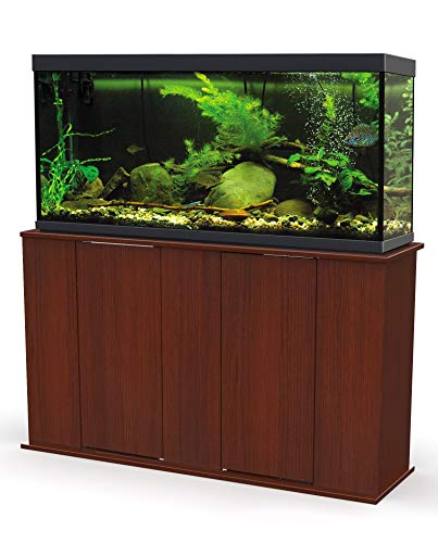 Aquatic Fundamentals AMZ-36551-68, 55 Gallon Aquarium Stand with Double Door Storage, Serene Cherry Finish