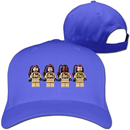 HOHOE Novelty Unisex 4 MiniFigures Ghost Busters Hip Hop Snapback Cap RoyalBlue