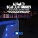 OPT7 Aura 8pc Boat Interior LED Lighting Kit with Multi-Color Light Features, Wireless Remote, and Soundsync