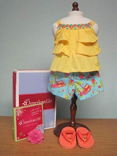 American Girl My AG 2014 Sunny Isle Outfit + Charm