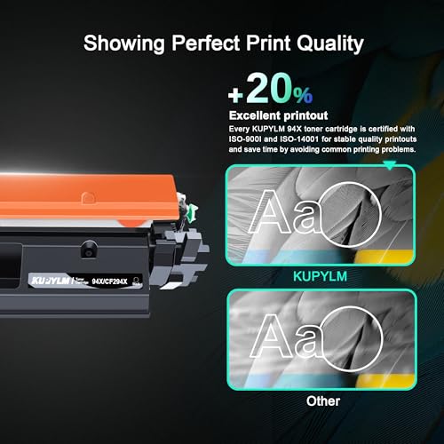 KUPYLM 94X CF294X Compatible Toner Cartridge for HP 94A CF294A for HP Laserjet Pro MFP M148dw for LaserJet Pro M148fdw M149fdw M118dw M148 M149 High Yield 2800 Pages (2 Black)