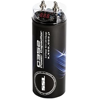 Sound Storm C352 3.5 Farad Car Capacitor for Energy Storage to Enhance Bass Demand from Audio System
