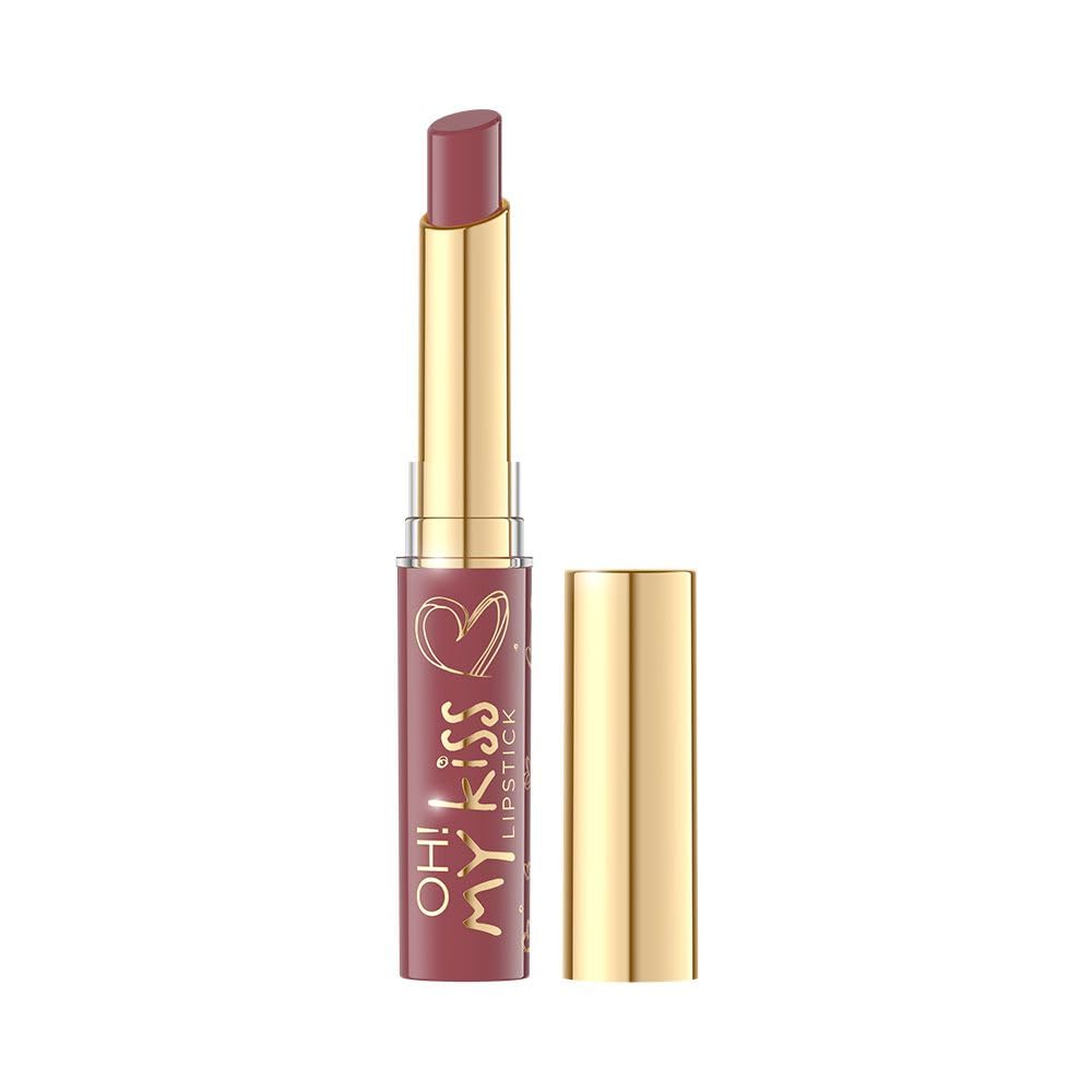 Eveline Cosmetics Oh! My Kiss Vegan Lipstick with Shea Butter - Come On Agnes! - Moisturizing & Nourishing Lip Care