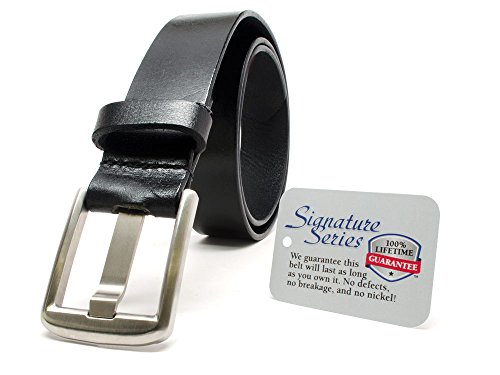 Nickel Free Titanium Wide Pin Black Belt (38 inch)