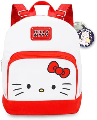 Amazon.com | Hello Kitty Backpack Purse for Women Set - 10" Backpack with  Front Pocket for Teens Plus Button | Hello Kitty Mini Backpack Bundle |  Kids' Backpacks