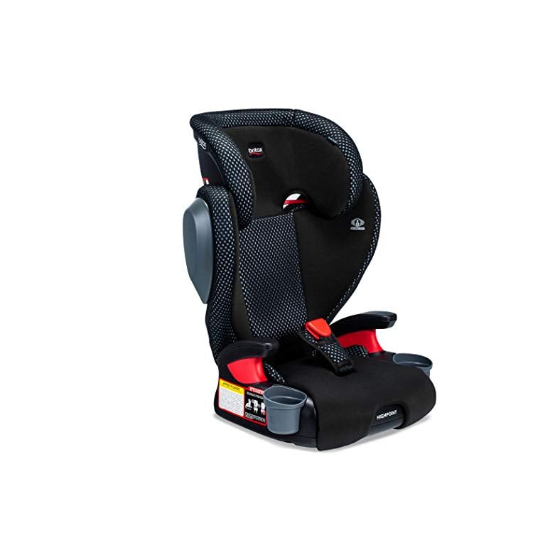 Britax Highpoint 2-Stage Belt-Positioning Booster Car Seat, Cool Flow Gray – Highback and Backless Seat