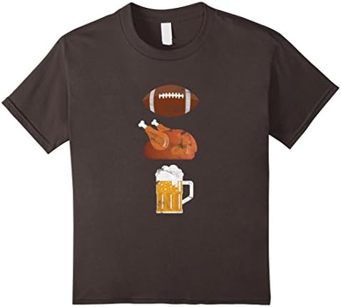 Kids Football - Turkey - Beer - Thanksgiving Day Parade Shirt 8 Asphalt