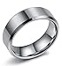 Tungary Jewelry 8mm Tungsten Carbide Rings for Men Wedding Band Engagement Promise High Polish Size 6-14