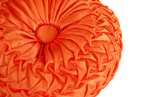Hello Mariachi Orange Sofa Cushions for Sofas Beds Couch Multiple Uses Filled Cushions Ready to Use Handmade Satin Fabric in Bright and Vivid Colors