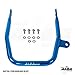 Compatible with Yamaha Raptor 700, 660, 350, 250, 125 Front 10x5 and Rear 9x8 Aluminum Rolled Lip Wheels By Alba Racing