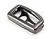 iJDMTOY (1) Premium Gun Metal Grey Alloy Metal Key Fob Cover Case Compatible With Lexus IS ES GS RC NX RX LX 200 250 350 Remote Key