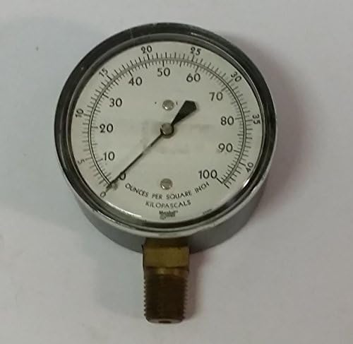 NEW Marshalltown 100 Ounce Heavy Airgage 2 1/2" face 1/4" NPT