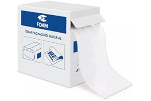 ELITE TOOL CENTER 12" Wide x 85' Long 1/4" Thick Packing Foam Roll, Non-Perforated, In Box For Shipping, Packing, Moving, and Storage