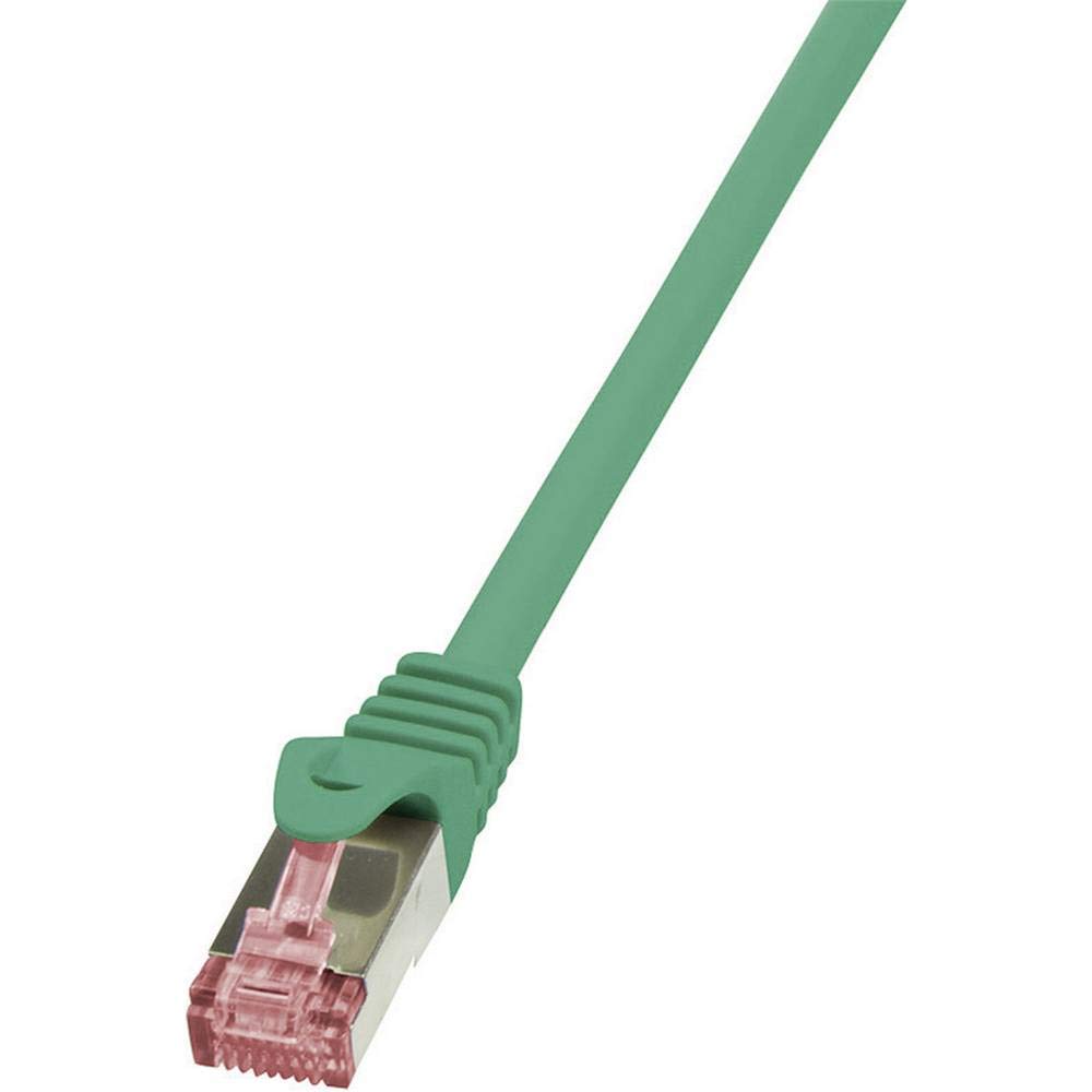 LogiLink CQ2095S CAT6 S/FTP PIMF PrimeLine Patch Cable, 10 Meter Length, Green, Green, 10 Meter Length