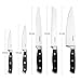 Knife Set,Kitchen Knife Set - Bluesim 5 Piece Matt Black Handle Knives Sets Including Carving Utility Chef and Paring Knives,Chef Knife Set with Gift Box Packaging (knife set 2)